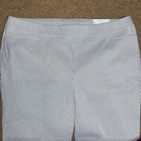 Chico’s So Slimming 360 Brigitte Slim Ankle Pant Icon Stripe Blue 20 - Picture 6 of 12